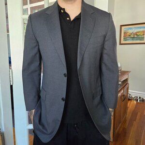 Canali Men's Charcoal Suit Jacket size 44R